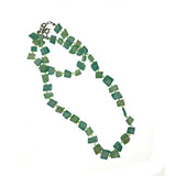 Wholesale TEAL REAL SHELL BRACELET AND NECKLACE SET