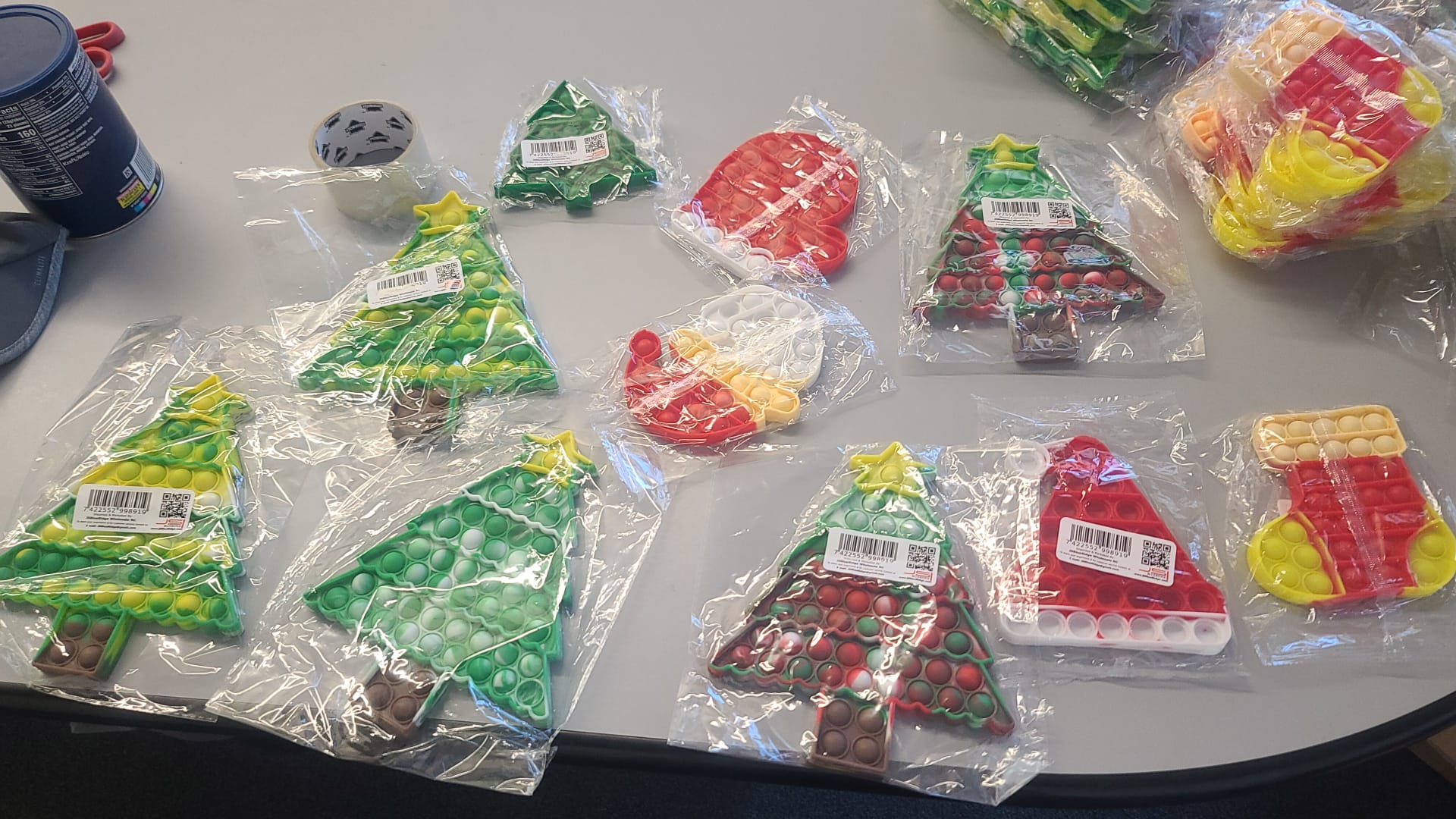 Christmas Combo Pop It Fidget Toys packing image