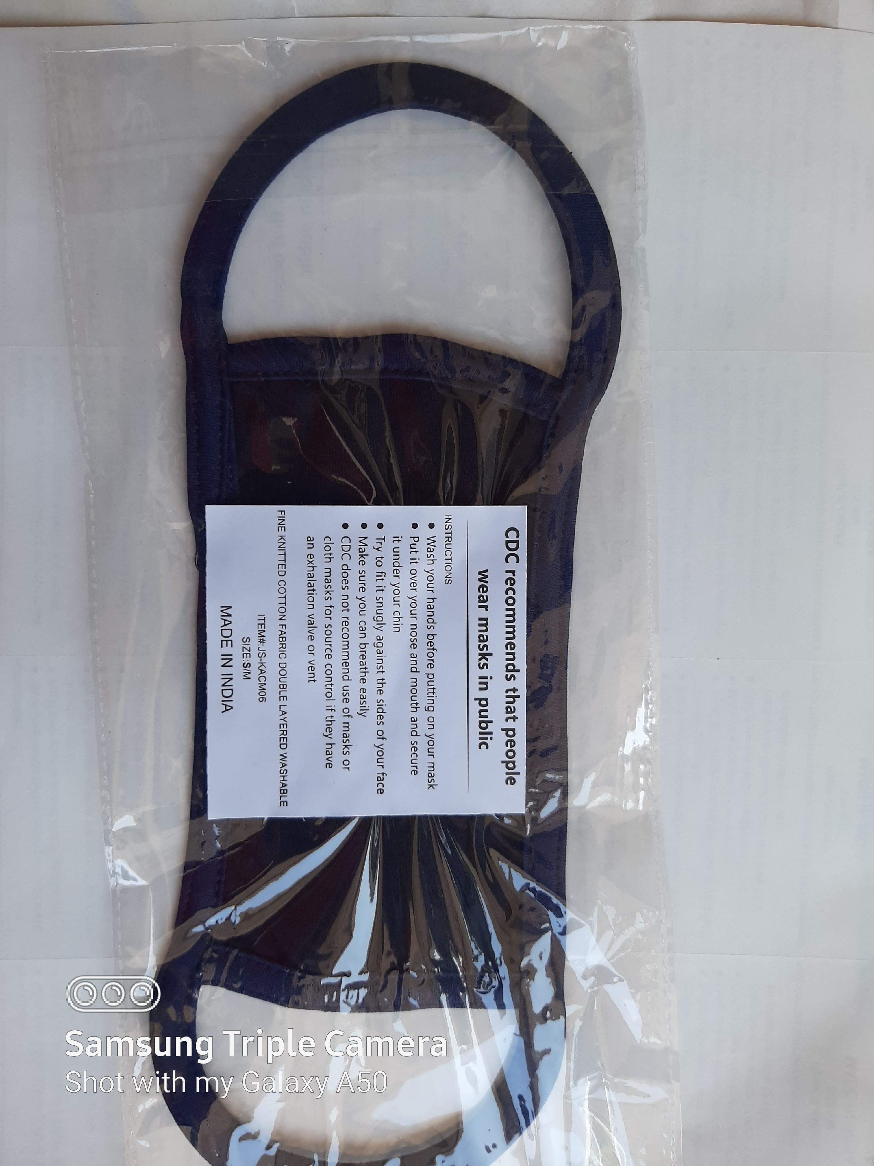 100% Cotton Fabric Ear Loop Face Masks for Kids