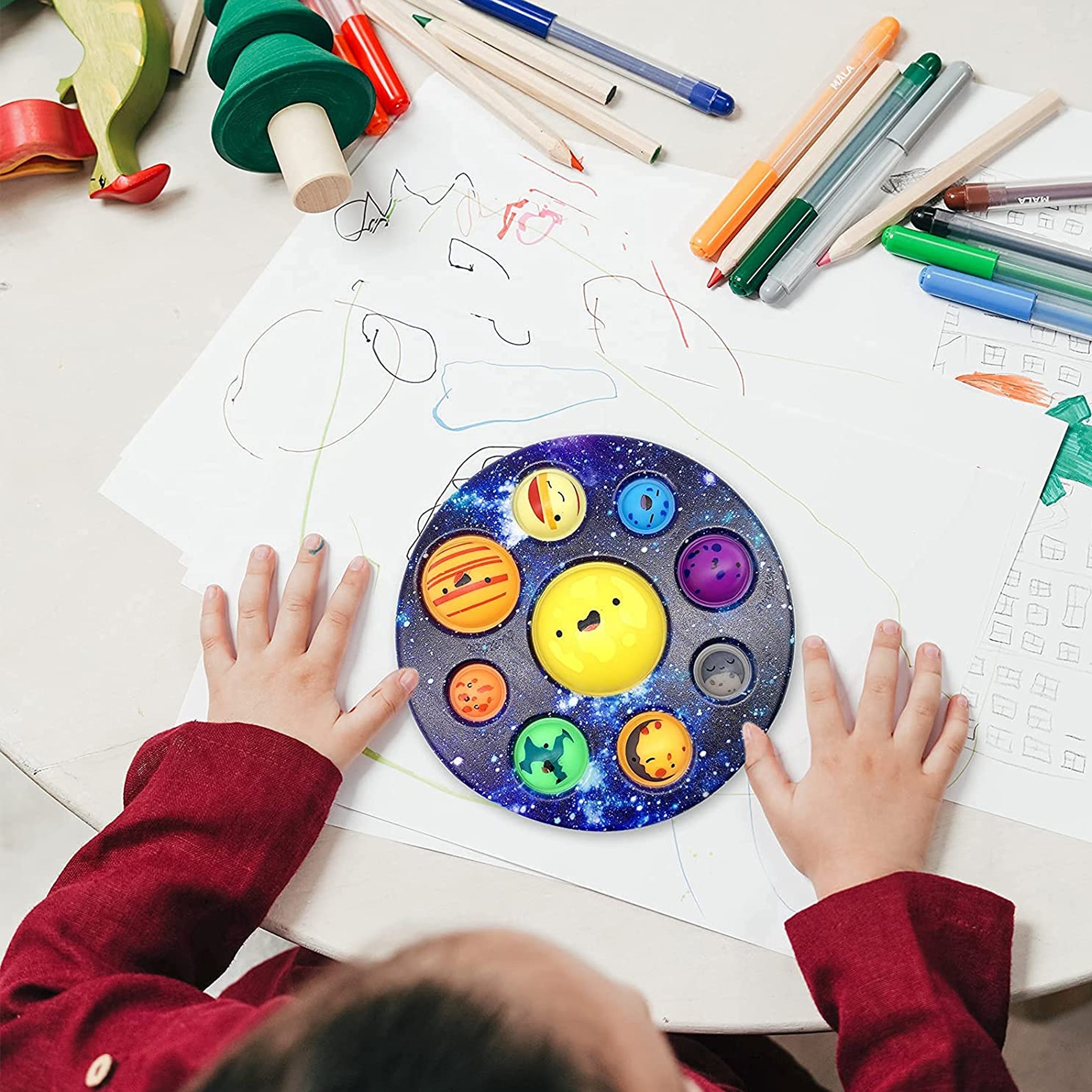 Simple Dimple Planet Pop It Fidget Toy