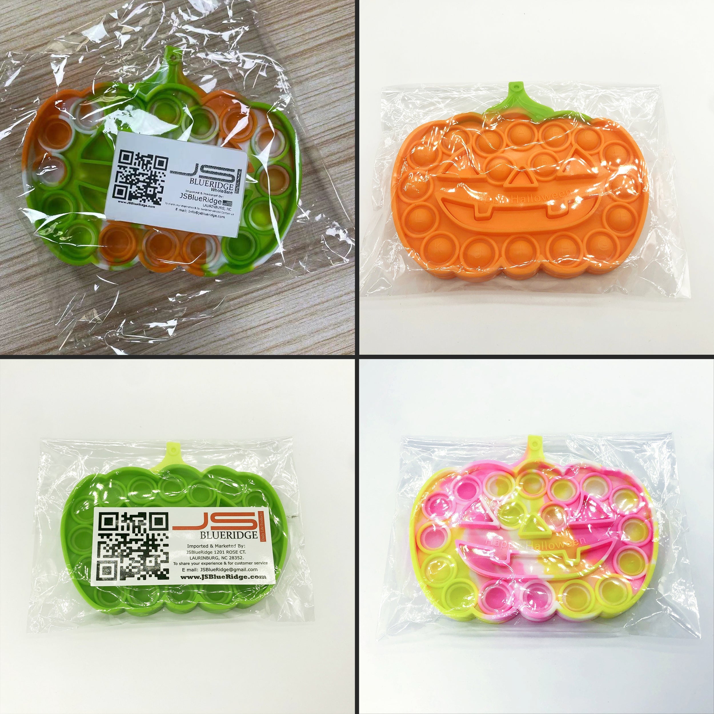 Halloween Pumpkin Pop it Fidget Toys Packing image