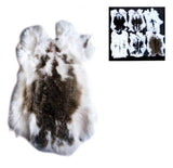 Wholesale NATURAL SPOTTED  RABBIT SKIN PELT