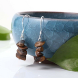 Wholesale Tiger Eye Stones Earrings For Women's